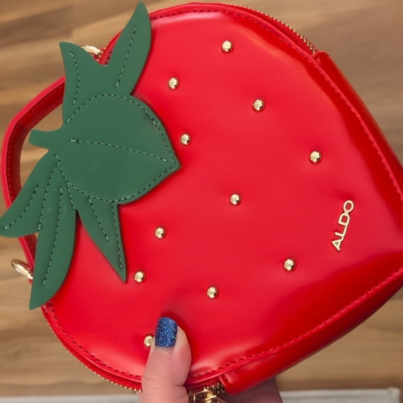 ALDO Red Strawberry-Shaped Crossbody Bag - Picture 11 of 11